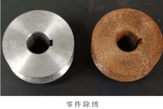 手持激光清洗機(jī)零件除銹